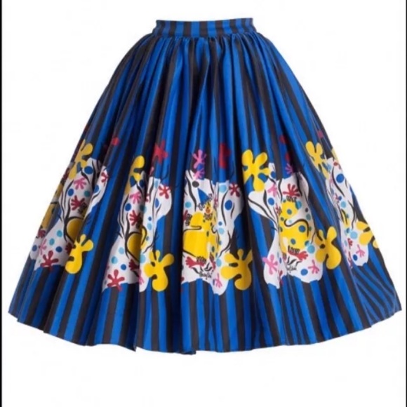 Pinup Couture Mary Blaire striped clown skirt xs - Picture 3 of 5